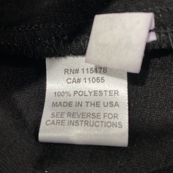 Women’s Glitter Back Zip Up Long Sleeve Blouse - Komarov Black Size XS - Picture 5 of 6